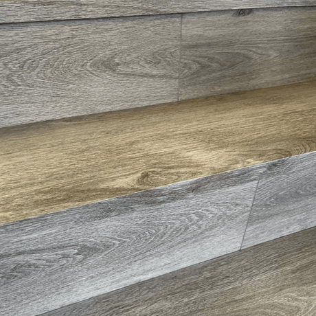Musgrave Grey Oak SPC Vinyl Stair Tread Set – 13 Steps