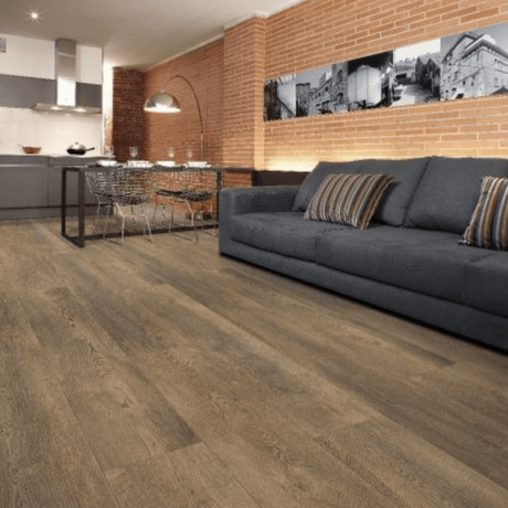 Hamilton Smoked Oak SPC Waterproof Vinyl Flooring – 6mm Thick (177mm x 1219mm)