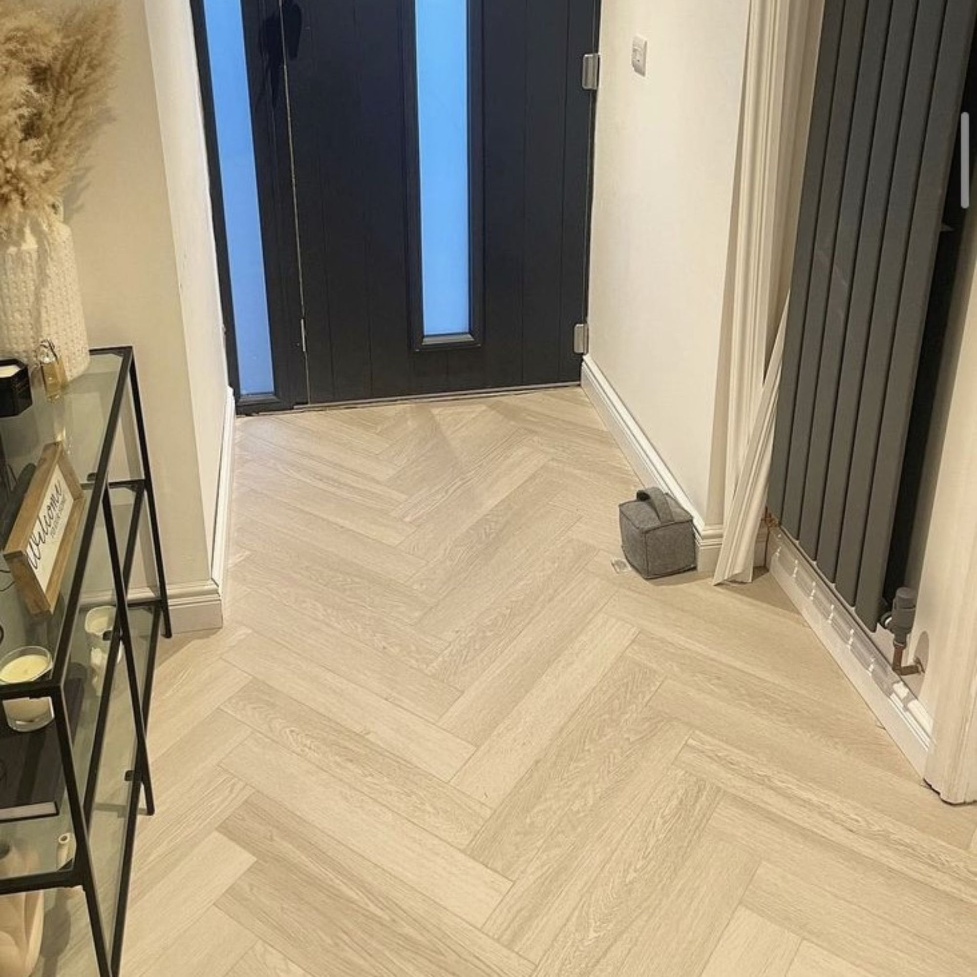 Anna Maria White Oak SPC Waterproof Vinyl Parquet Herringbone Flooring - 6mm Thick