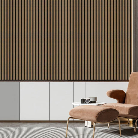 Walnut Kefalonia Wooden Wall Panelling – 21mm Thick (600mm x 2400mm)