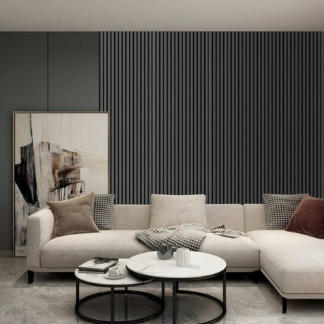 Sibiu Grey Wooden Wall Panelling – 21mm Thick (600mm x 2400mm)