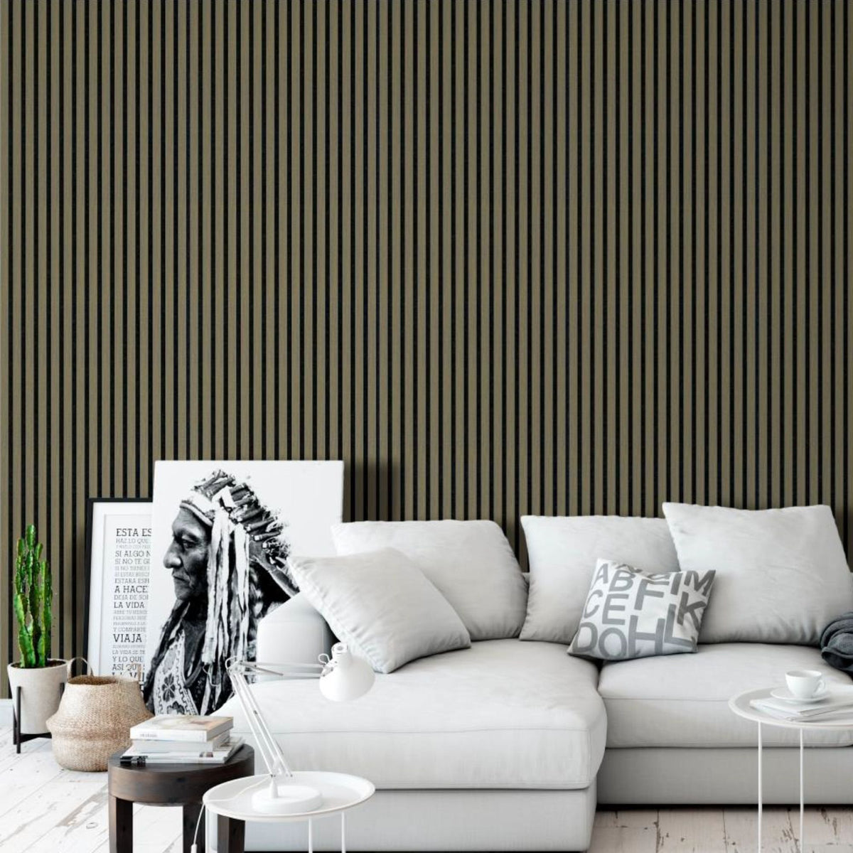 Svalbard Grey Wooden Wall Panelling – 21mm Thick (600mm x 2400mm)