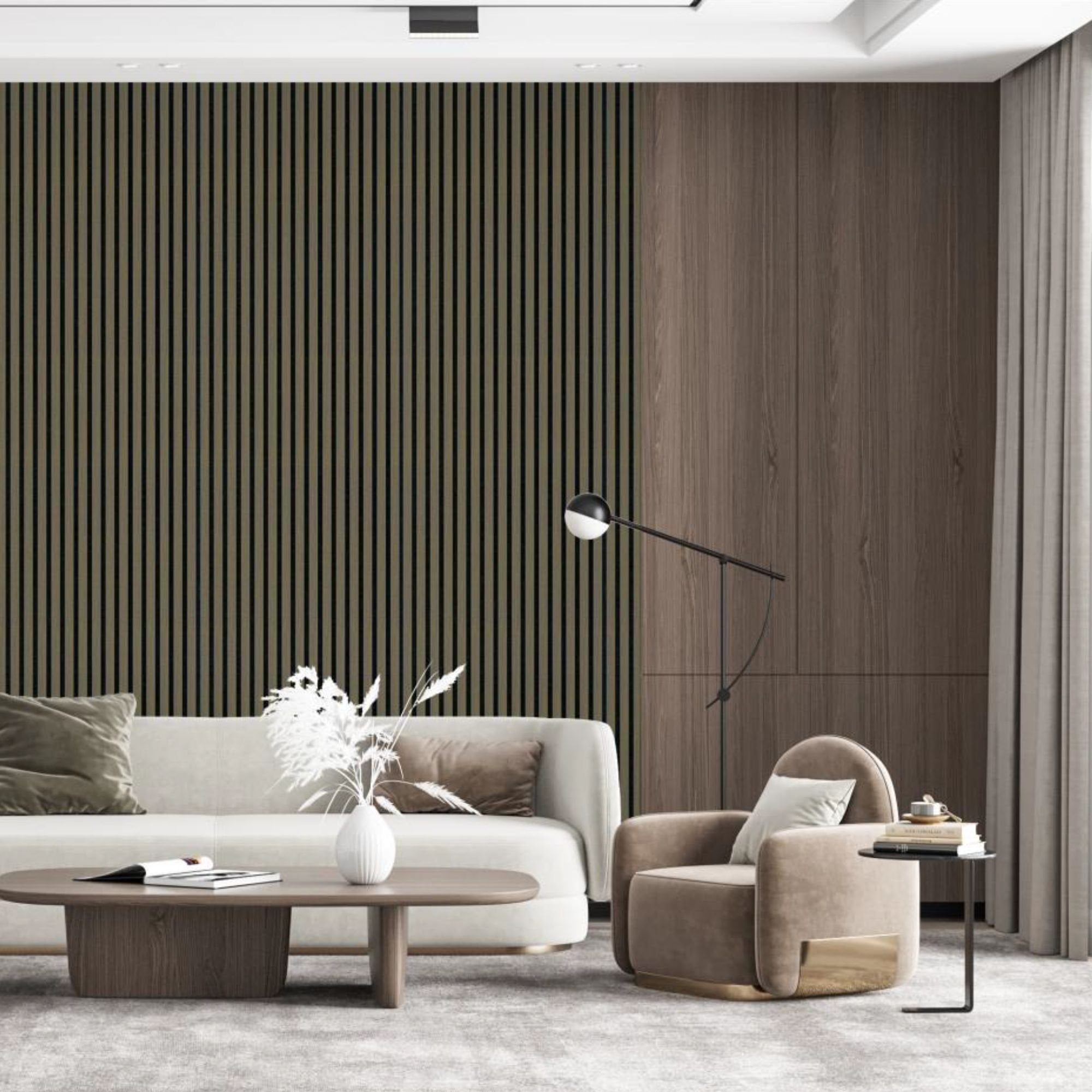 Svalbard Grey Wooden Wall Panelling – 21mm Thick (600mm x 2400mm)