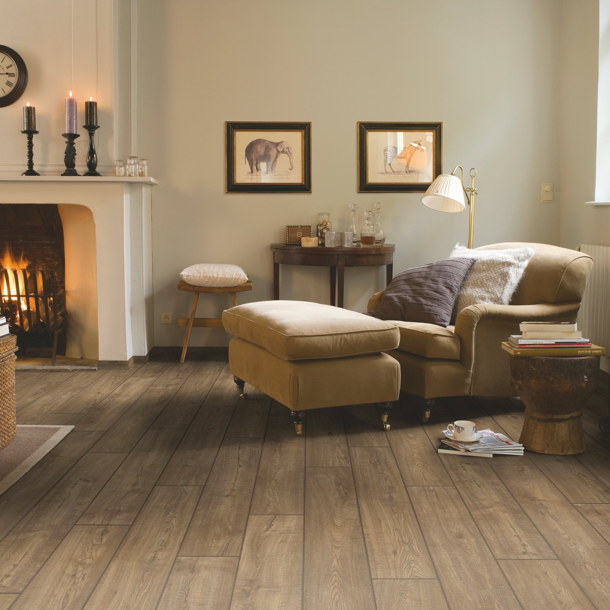 Classic Oak Brown Laminate Flooring – IM1849 – 190mm Wide – 8mm Thick