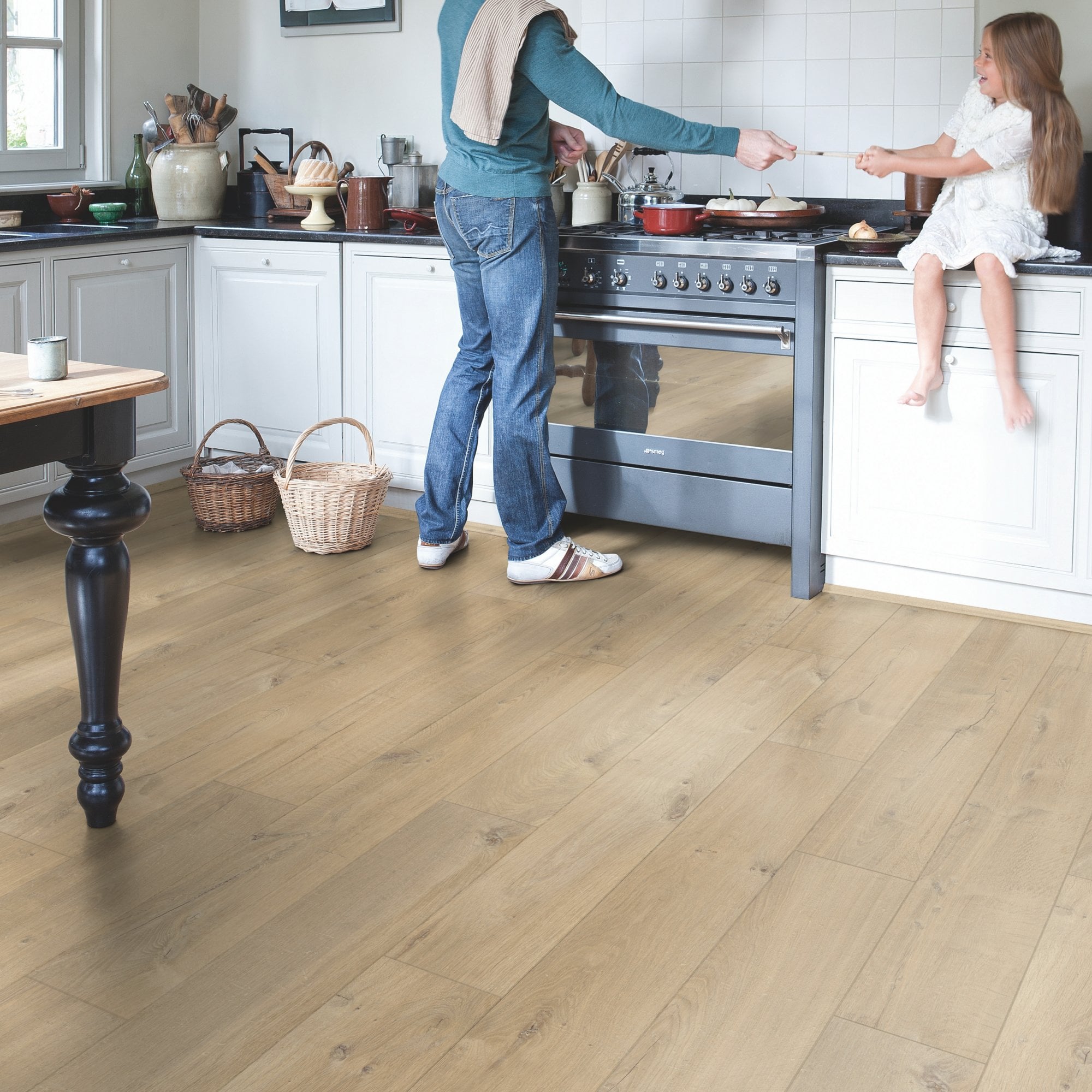 Soft Oak Medium Laminate Flooring – IMU1856 – 190mm Wide – 12mm Thick