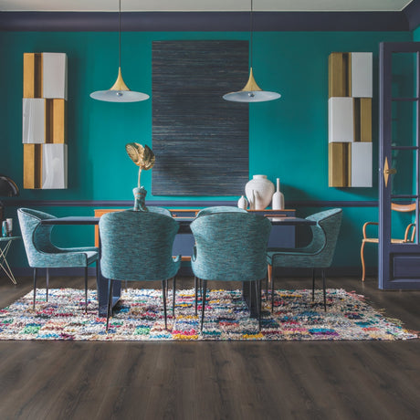 Desert Oak Brushed Dark Brown Laminate Flooring – MJ3553 – 240mm Wide – 9.5mm Thick