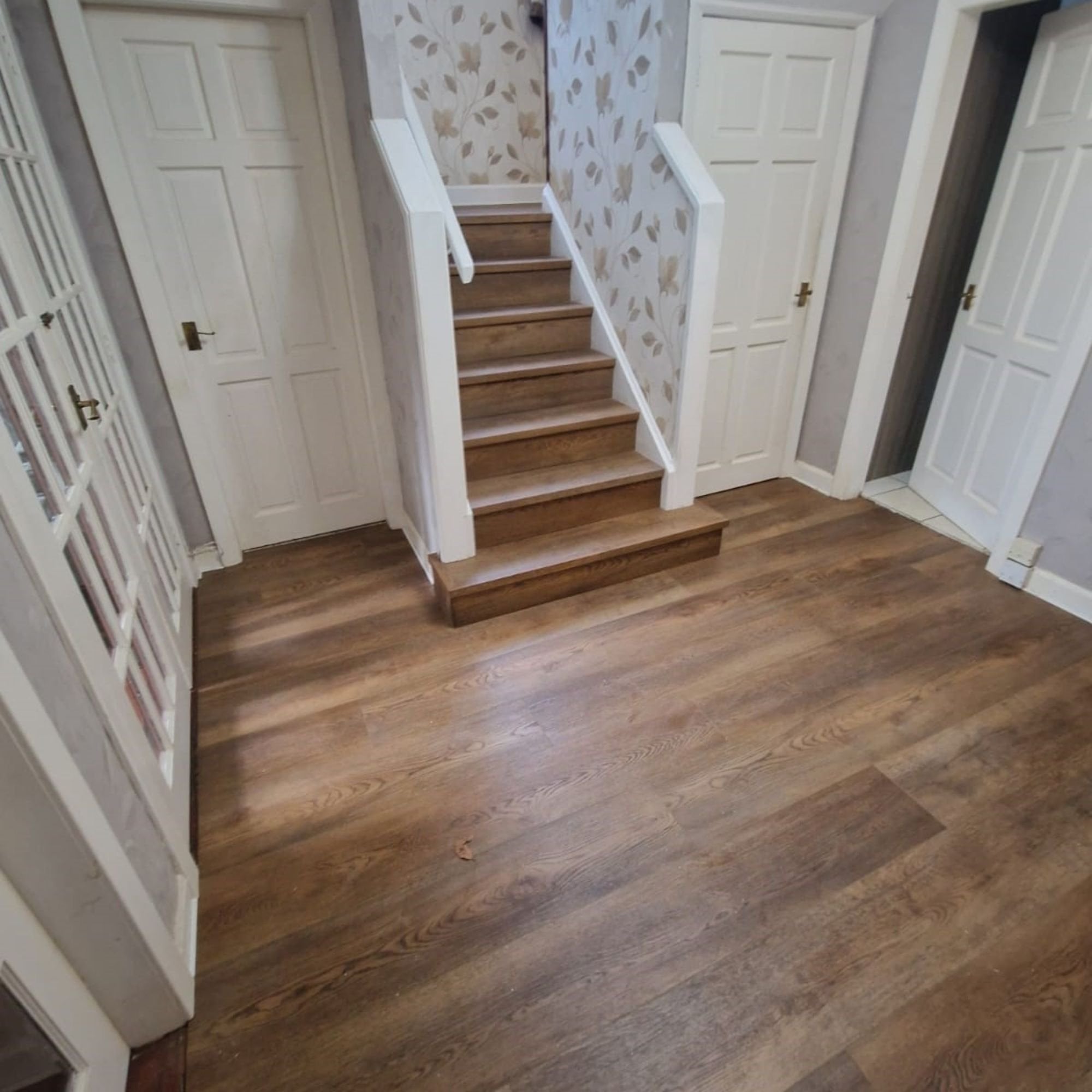 Hamilton Smoked Oak SPC Vinyl Stair Tread Set – 13 Steps