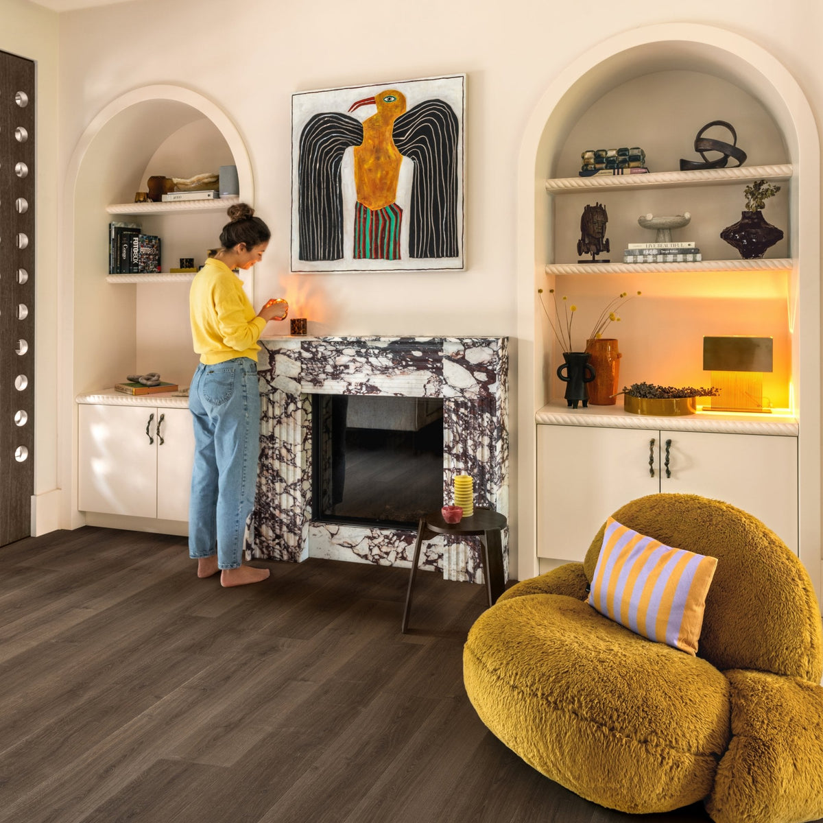 Brushed Oak Brown Laminate Flooring – SIG4766 – 212mm Wide – 9mm Thick