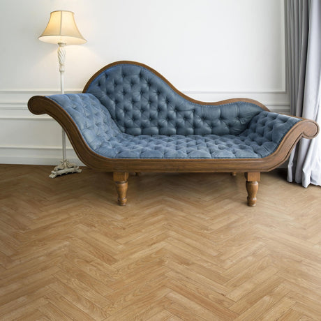 Java Natural Laminate Herringbone Parquet Flooring – 84mm Wide – 8mm Thick