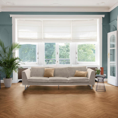 Texas Light Brown Laminate Herringbone Parquet Flooring – 84mm Wide – 8mm Thick
