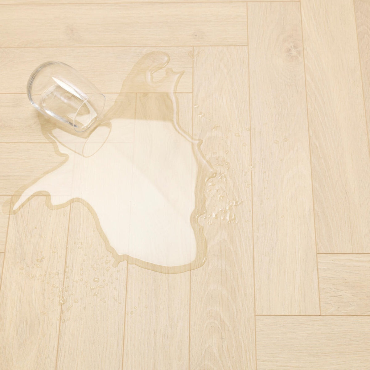Bloom Sand Natural Laminate Herringbone Parquet Flooring – 84mm Wide – 8mm Thick