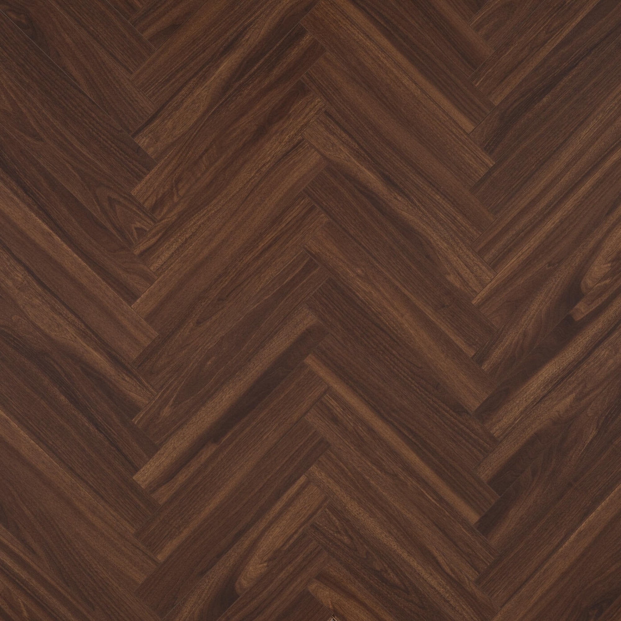 Walnut Brown Laminate Herringbone Parquet Flooring – 84mm Wide – 8mm Thick