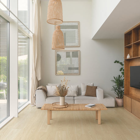 Frosty Beige Oak Laminate Flooring – CLM5799 – 190mm Wide – 8mm Thick