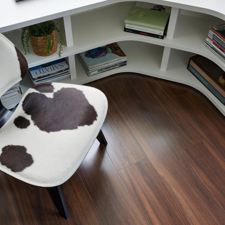Walnut Brown Laminate Flooring – 190mm Wide – 8mm Thick
