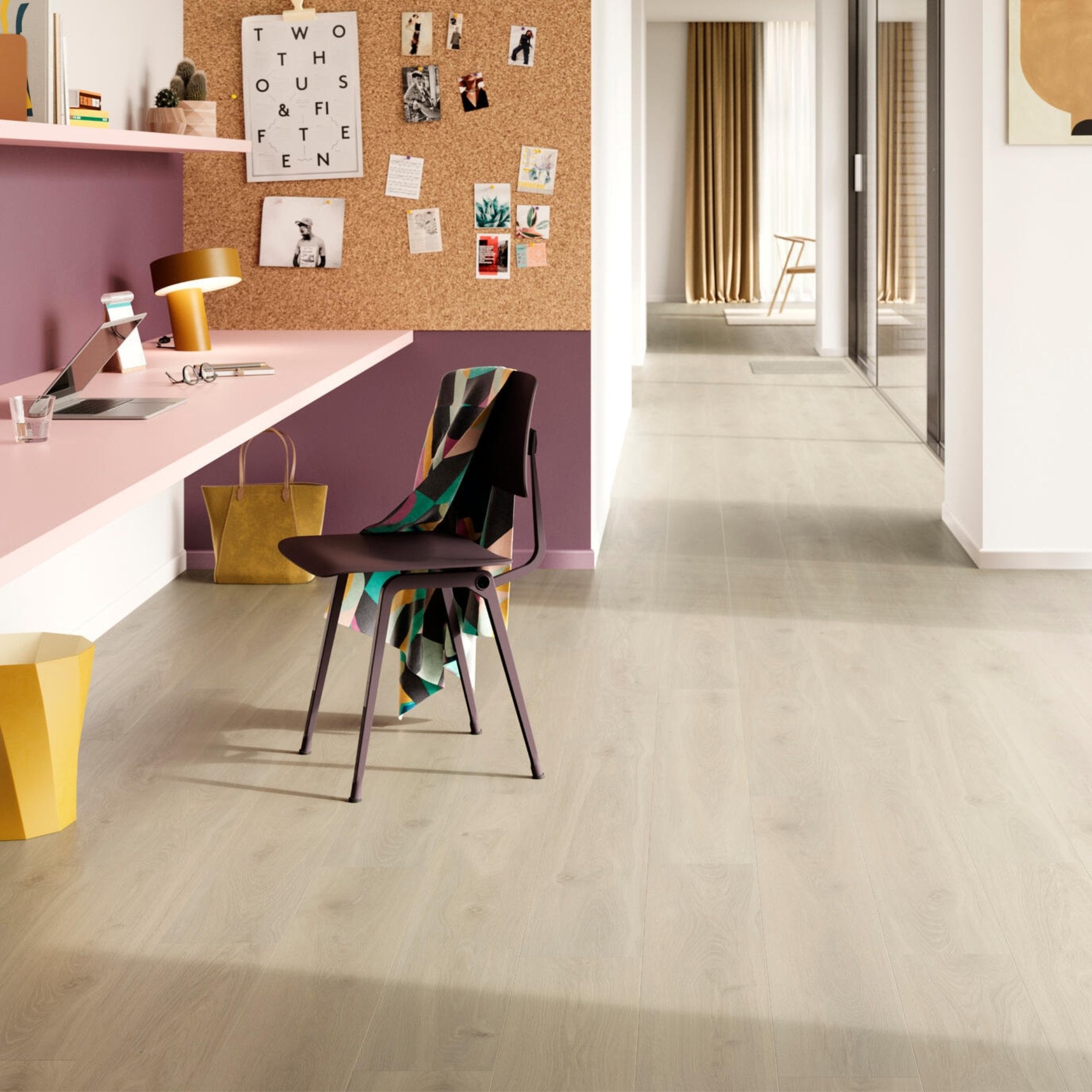 Bloom Sand Natural Laminate Flooring – 190mm Wide – 8mm Thick