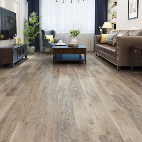Hudson Bay Rustic Dark Oak SPC Waterproof Vinyl Flooring – 180mm Wide – 6mm Thick