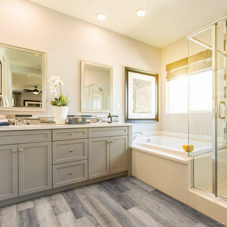 Oyster Bay Rustic Grey Oak SPC Waterproof Vinyl Flooring – 180mm Wide – 6mm Thick