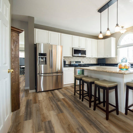 Siesta Key Rustic Smoked Oak SPC Waterproof Vinyl Flooring – 180mm Wide – 6mm Thick