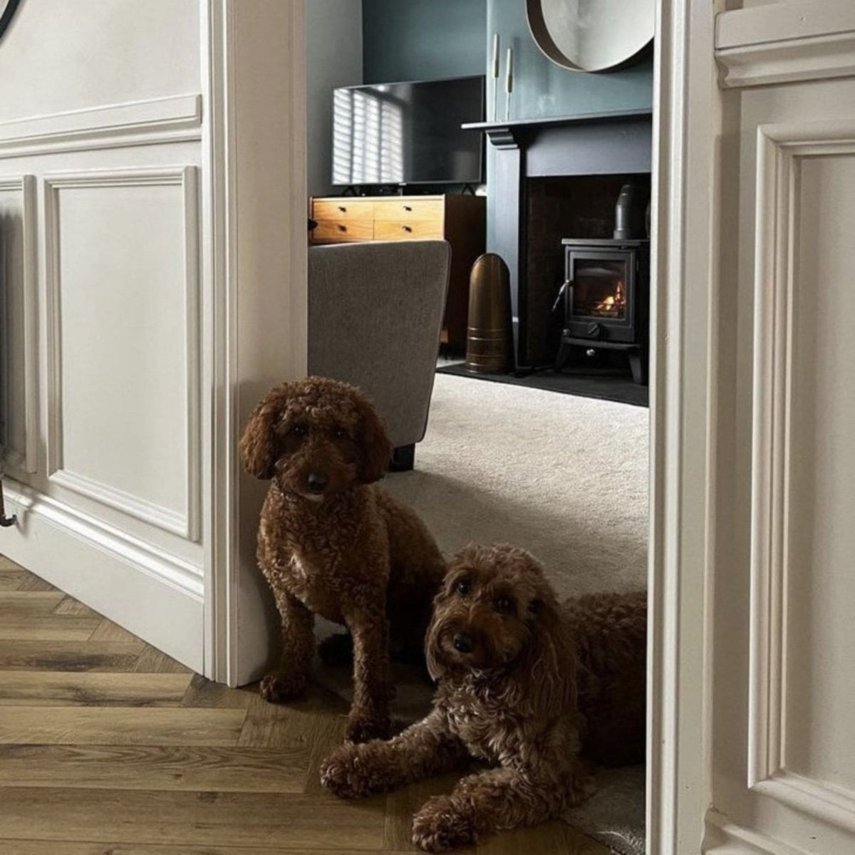 Bay Island Natural Oak Herringbone Parquet SPC Waterproof Vinyl Flooring – 110mm Wide – 6mm Thick