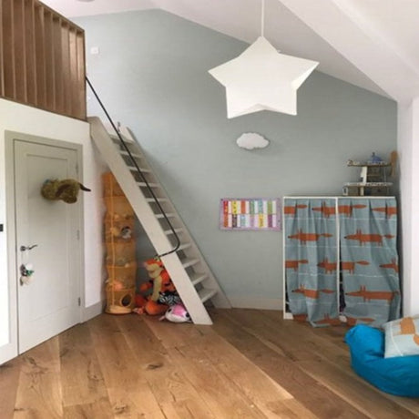 Wide Alaska Oak Engineered Wood Flooring – Brushed & Lacquered – 240mm Wide