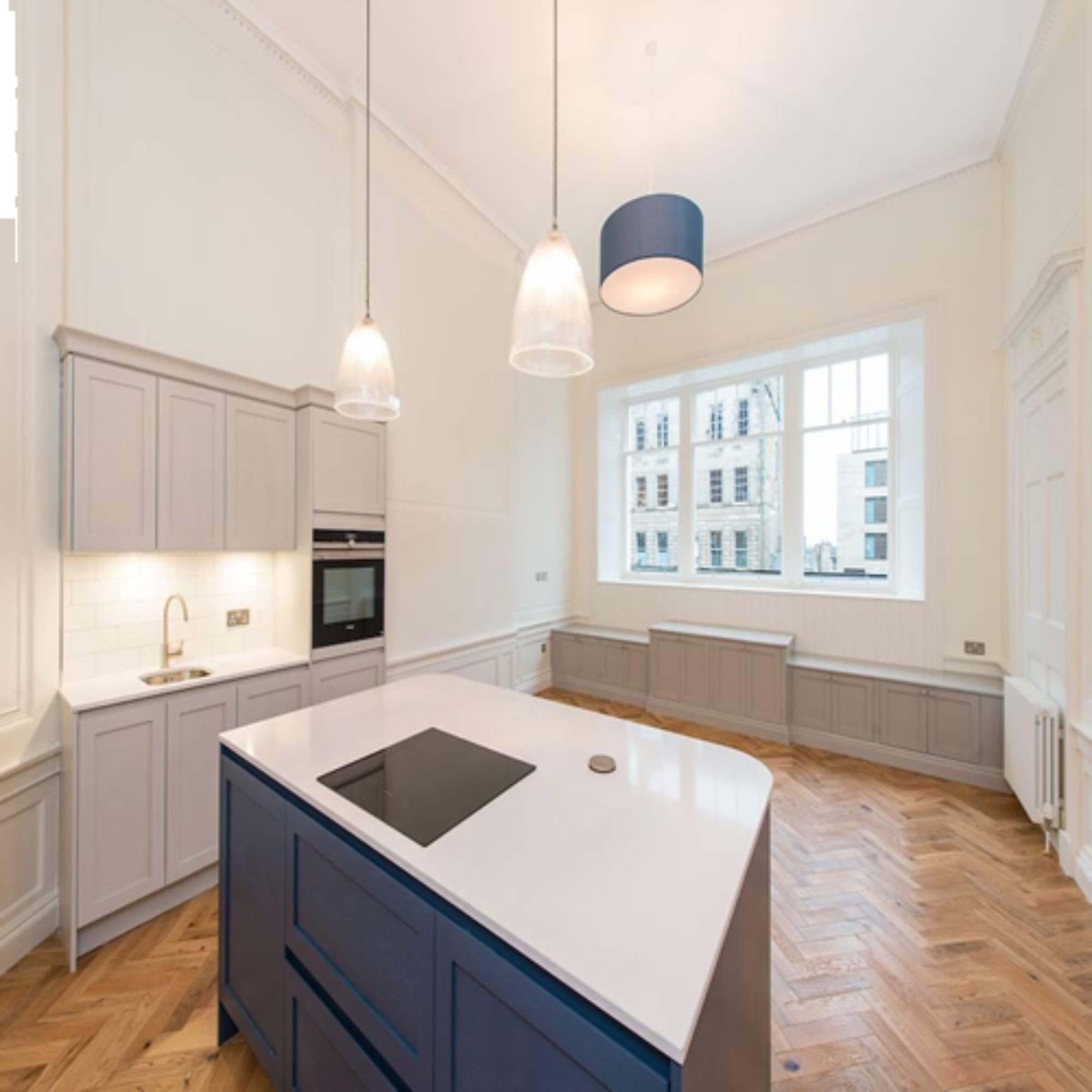 Brushed Oak Herringbone Parquet Engineered Wood Flooring – Brushed & Lacquered – 90mm Wide