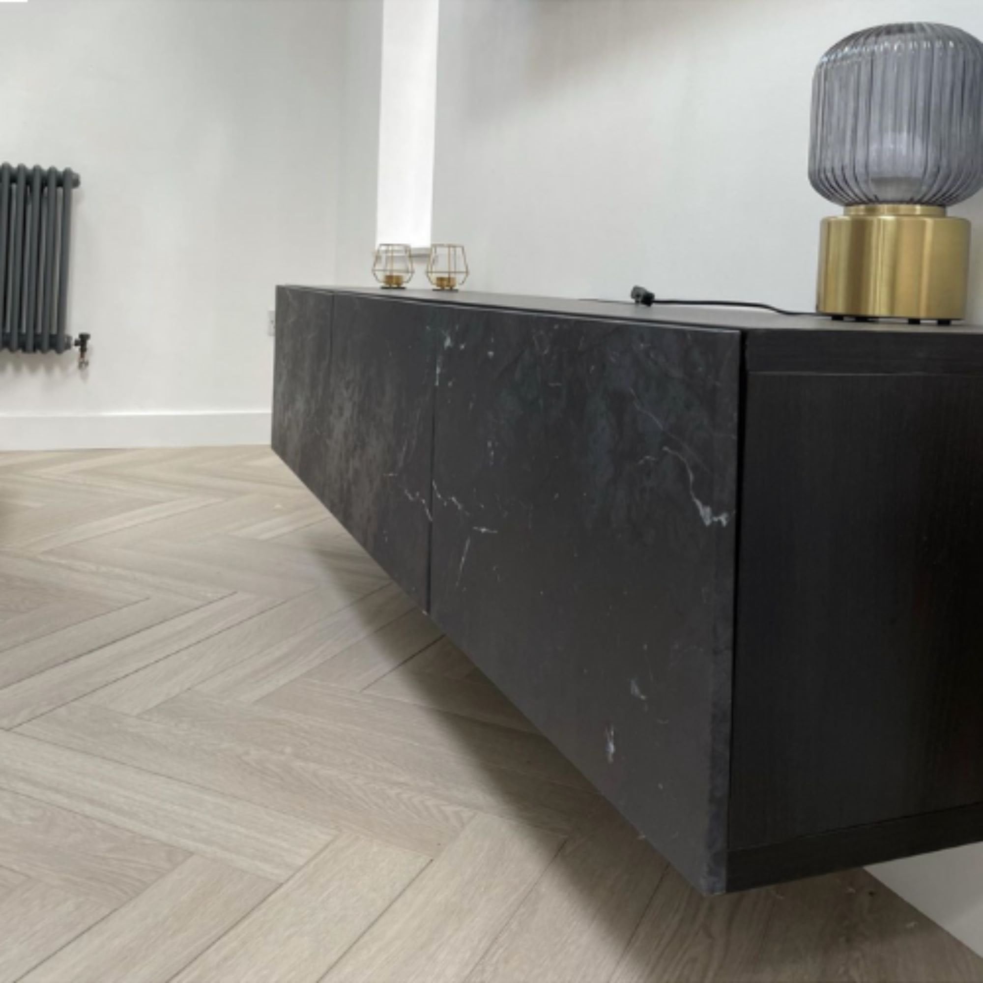 Anna Maria White Oak SPC Waterproof Vinyl Parquet Herringbone Flooring - 6mm Thick