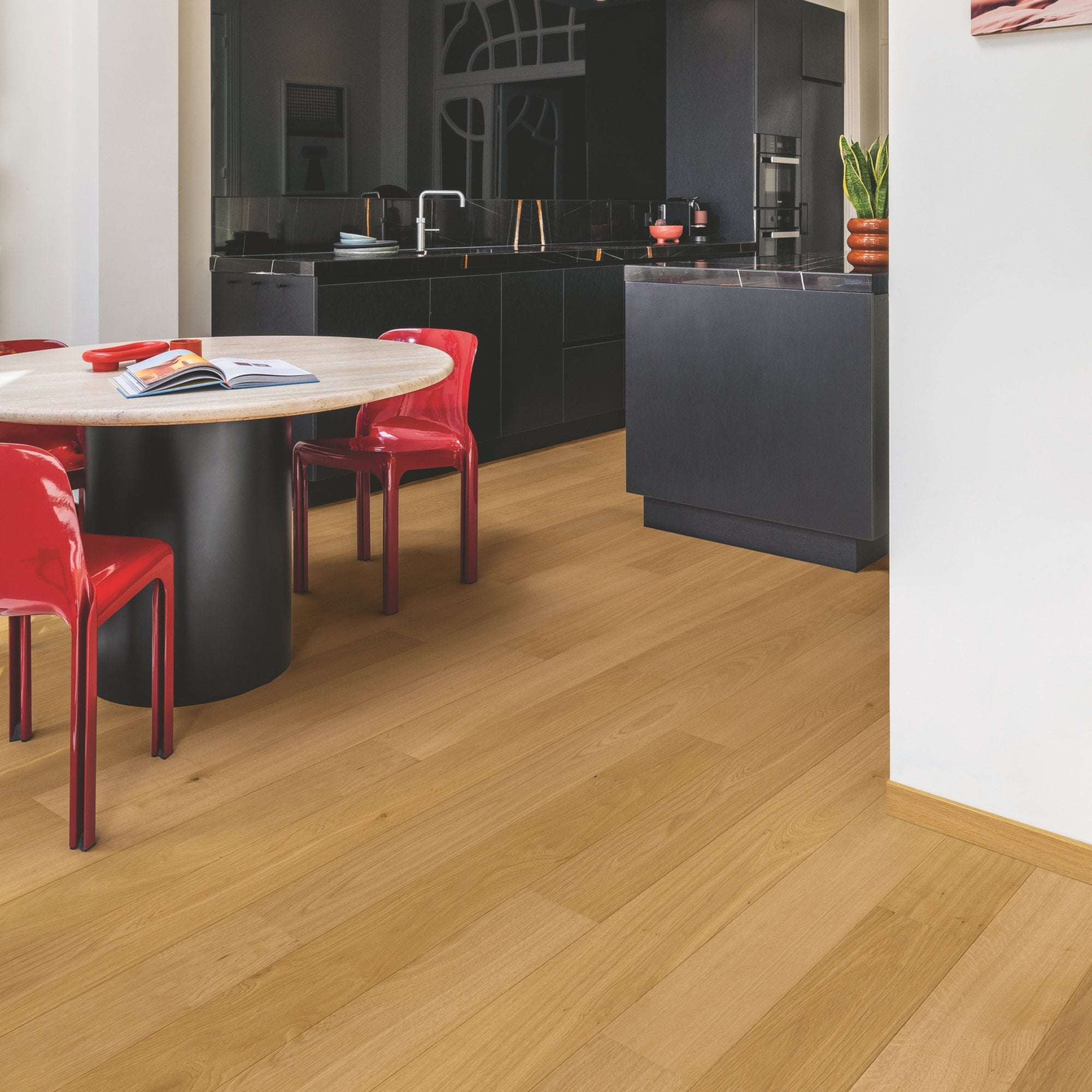 Oak Brushed & Lacquered Solid Wood Flooring - 18mm Thick (150mm Wide)