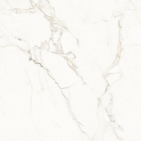 Ravello Gloss White Marble Inorganic Waterproof Flooring – 8mm Thick (400mm x 800mm, AC5)