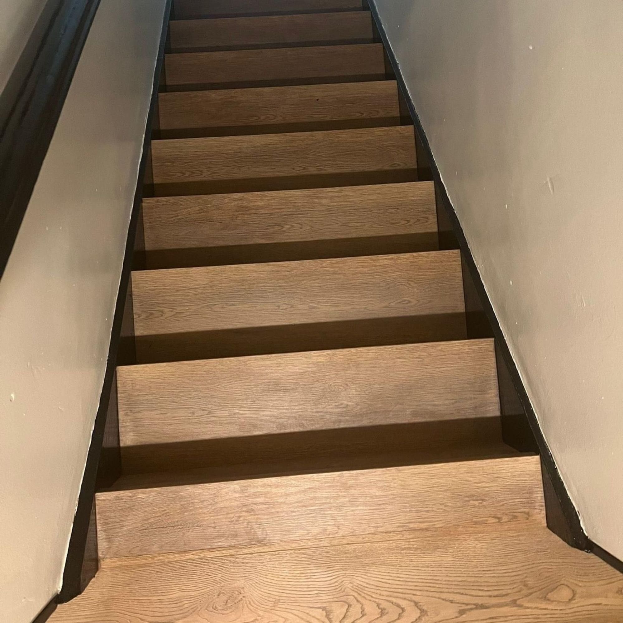Hamilton Smoked Oak SPC Vinyl Stair Tread Set – 13 Steps