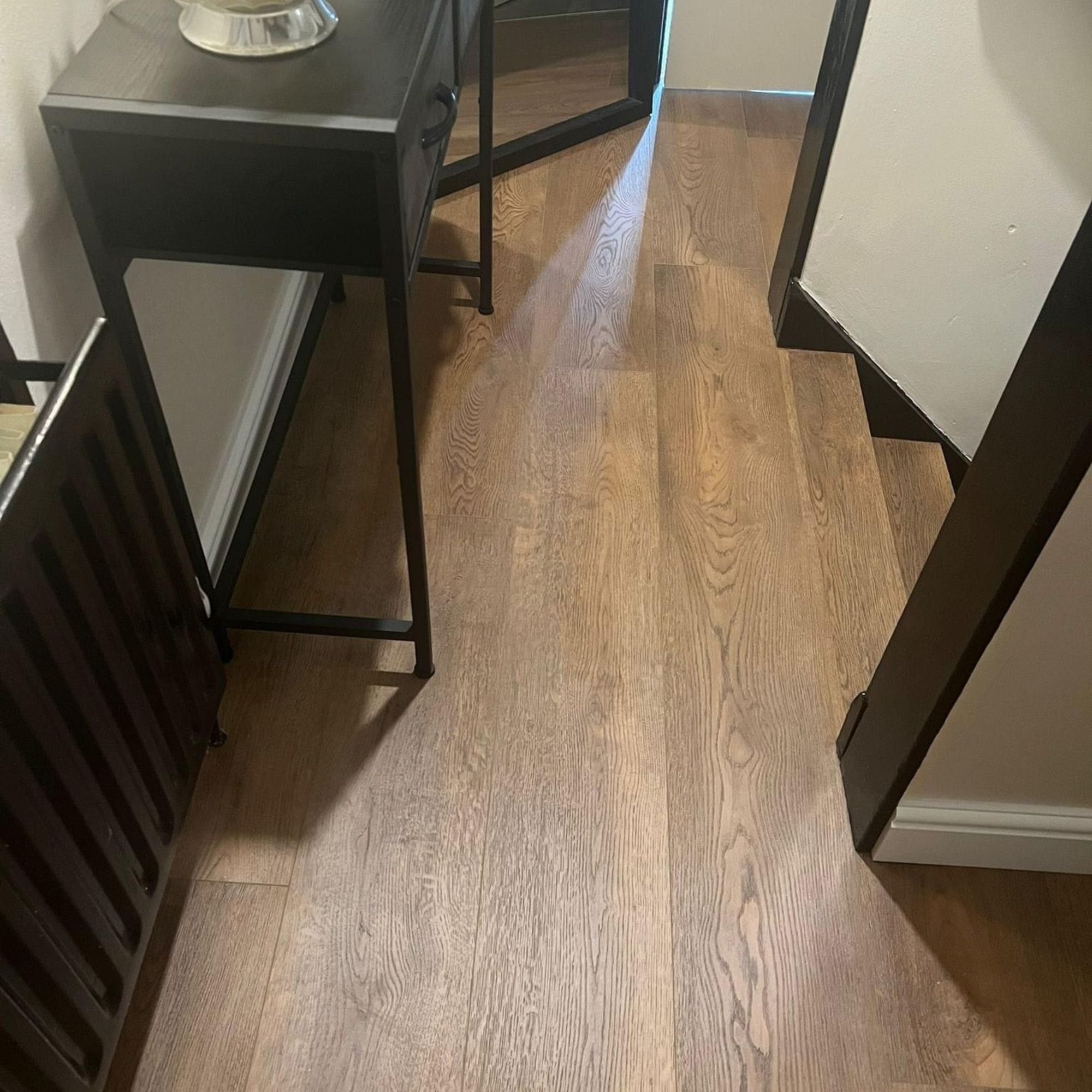 Hamilton Smoked Oak SPC Vinyl Stair Tread Set – 13 Steps