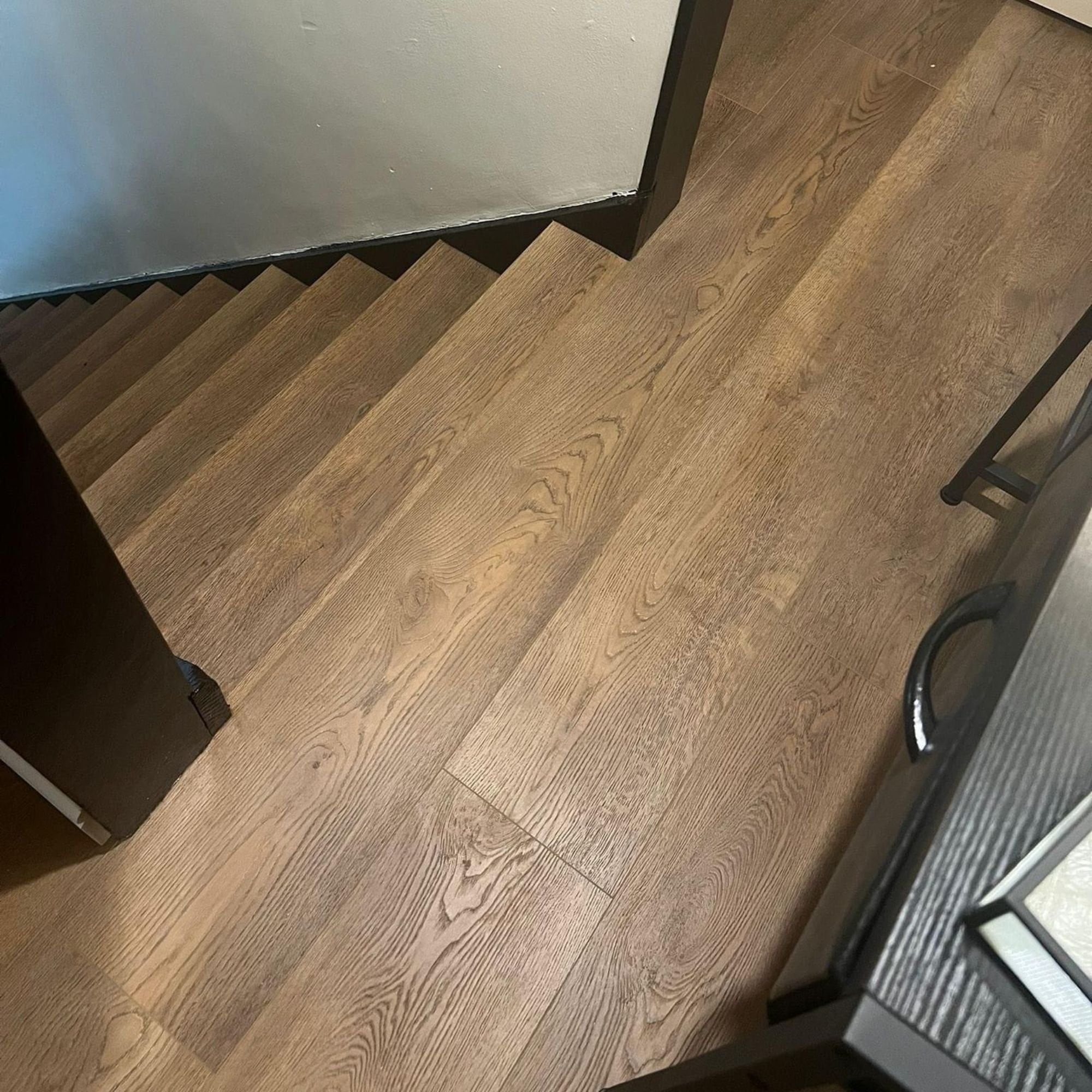 Hamilton Smoked Oak SPC Vinyl Stair Tread Set – 13 Steps
