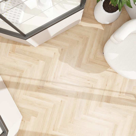 Long Beach Island SPC Waterproof Vinyl Parquet Herringbone Flooring – 6mm Thick - New Batch