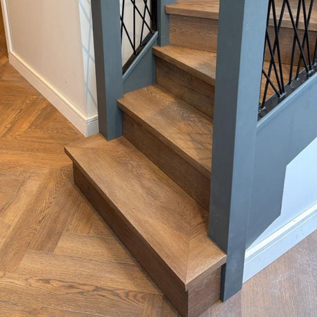 Hamilton Smoked Oak SPC Vinyl Stair Tread – Single Step
