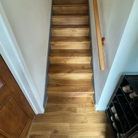 Bronx Natural Oak Laminate Stair & Riser Set – 13 Steps