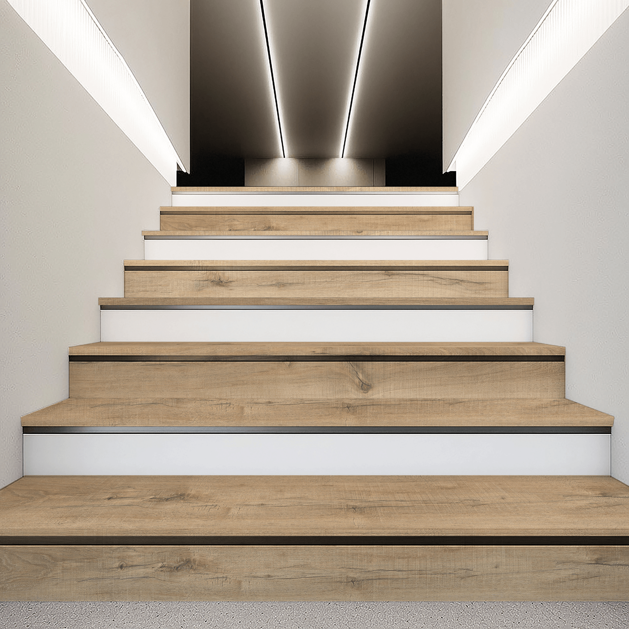 Lysa Natural Oak Laminate Stair & Reversible Riser Set – 13 Steps