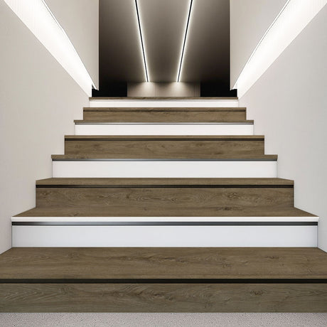 Svala Natural Oak Laminate Stair & Reversible Riser Set – 13 Steps