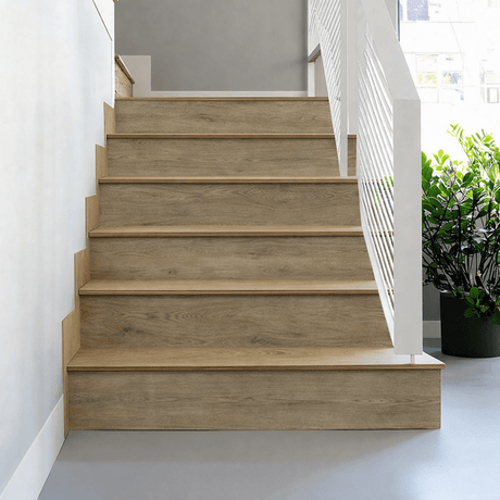 Alva Natural Oak Laminate Stair & Riser Set – Single Step