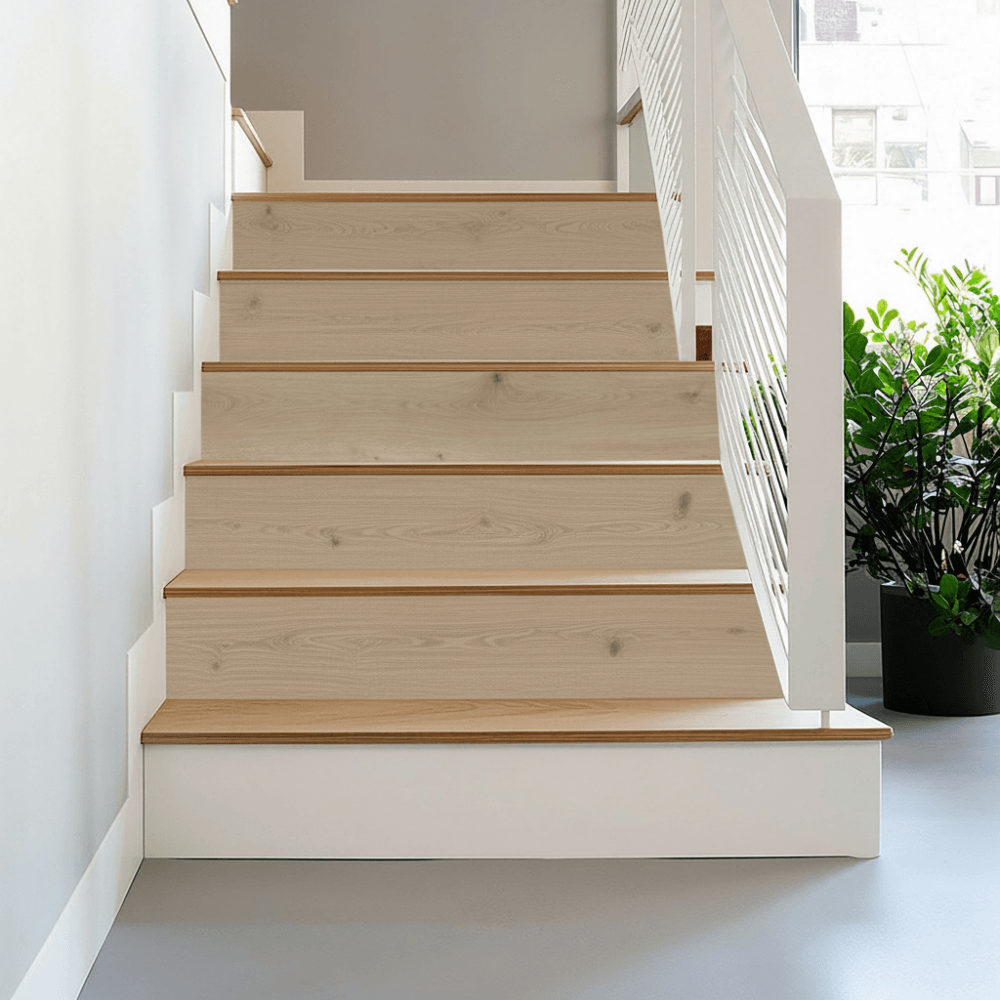 Elska Natural Oak Laminate Stair & Reversible Riser Set – 13 Steps