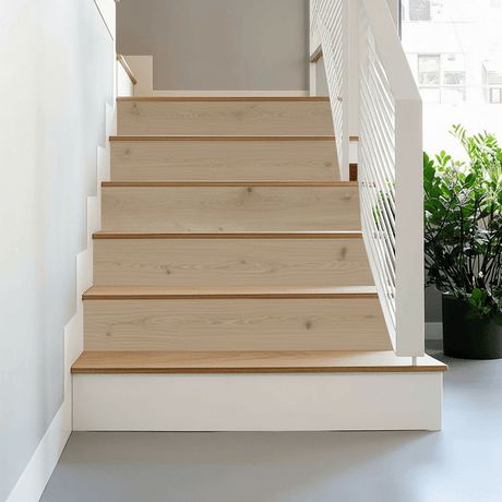 Elska Natural Oak Laminate Stair & Reversible Riser Set – 13 Steps