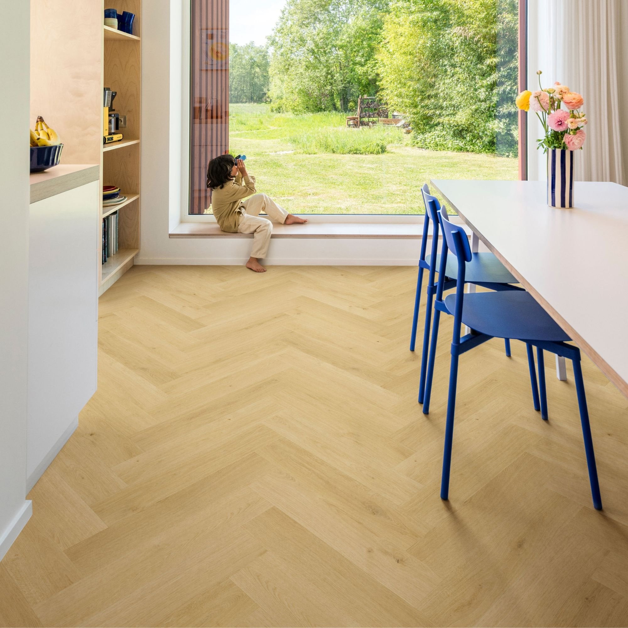 Nutmeg Oak Laminate Flooring - IMD8243 - 131mm wide - 8mm thick