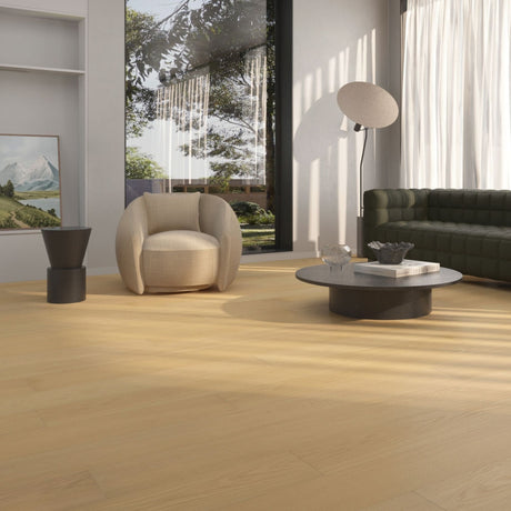 Spring Rye Oak Engineered Wood Flooring - Brushed & Lacquered - 190mm Wide - AB Grade