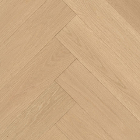 Spring Rye Oak Engineered Oak Herringbone Parquet Wood Flooring - Brushed & Lacquered - 125mm Wide - AB Grade