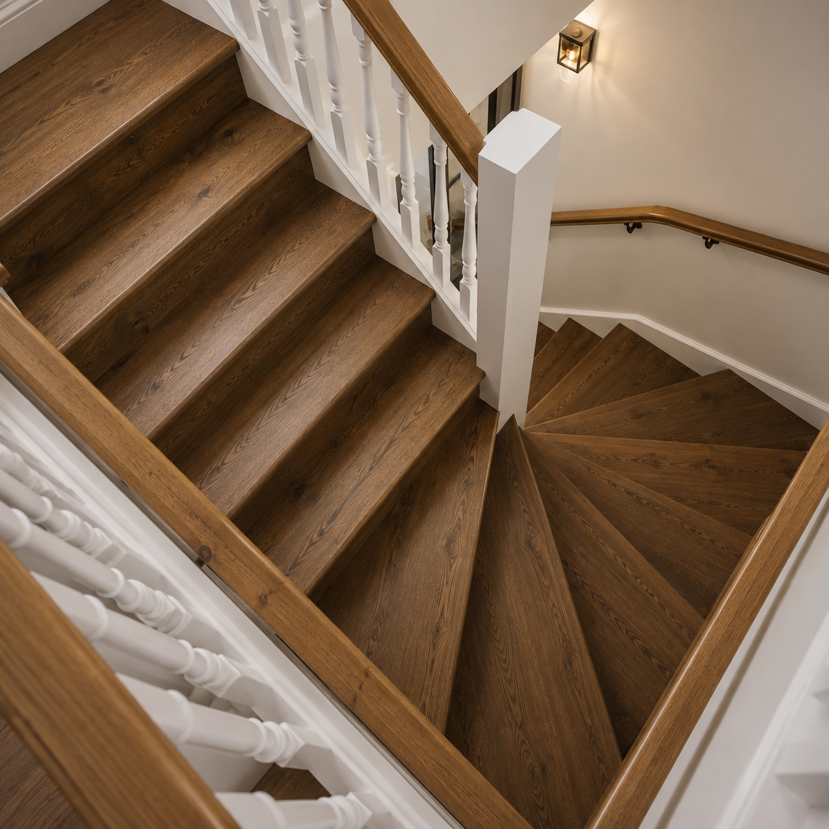 Holborn Smoked Oak Laminate Stair & Riser Set – 13 Steps