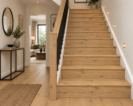 Chelsea Natural Oak Laminate Stair & Riser Set – Single Step