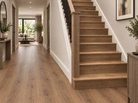 Hamilton Smoked Oak SPC Vinyl Stair Tread – Single Step