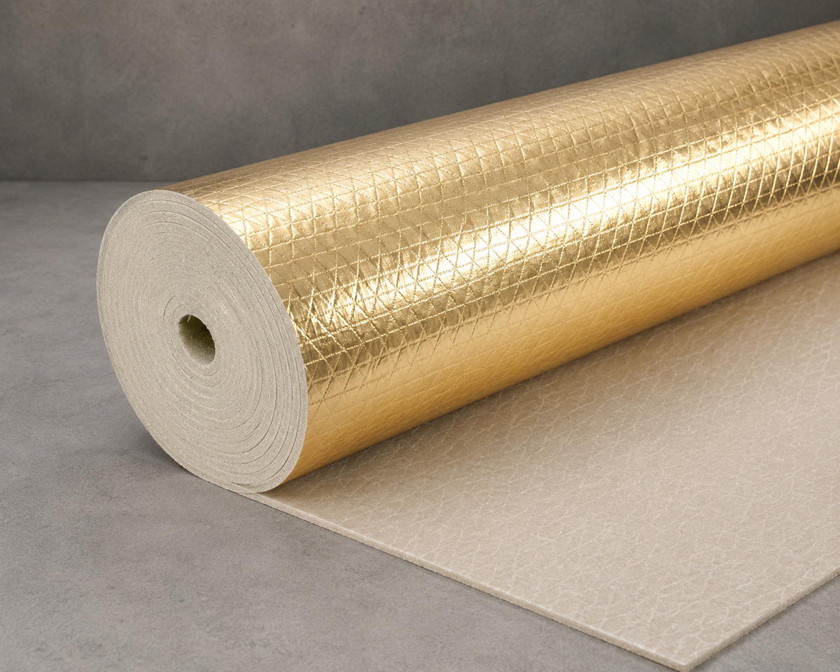 Gold Acoustic 5mm Rubber Underlay – 8m² Rolls