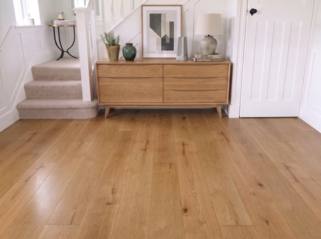 Brushed Oak Engineered Wood Flooring – Brushed & Lacquered – 180mm Wide