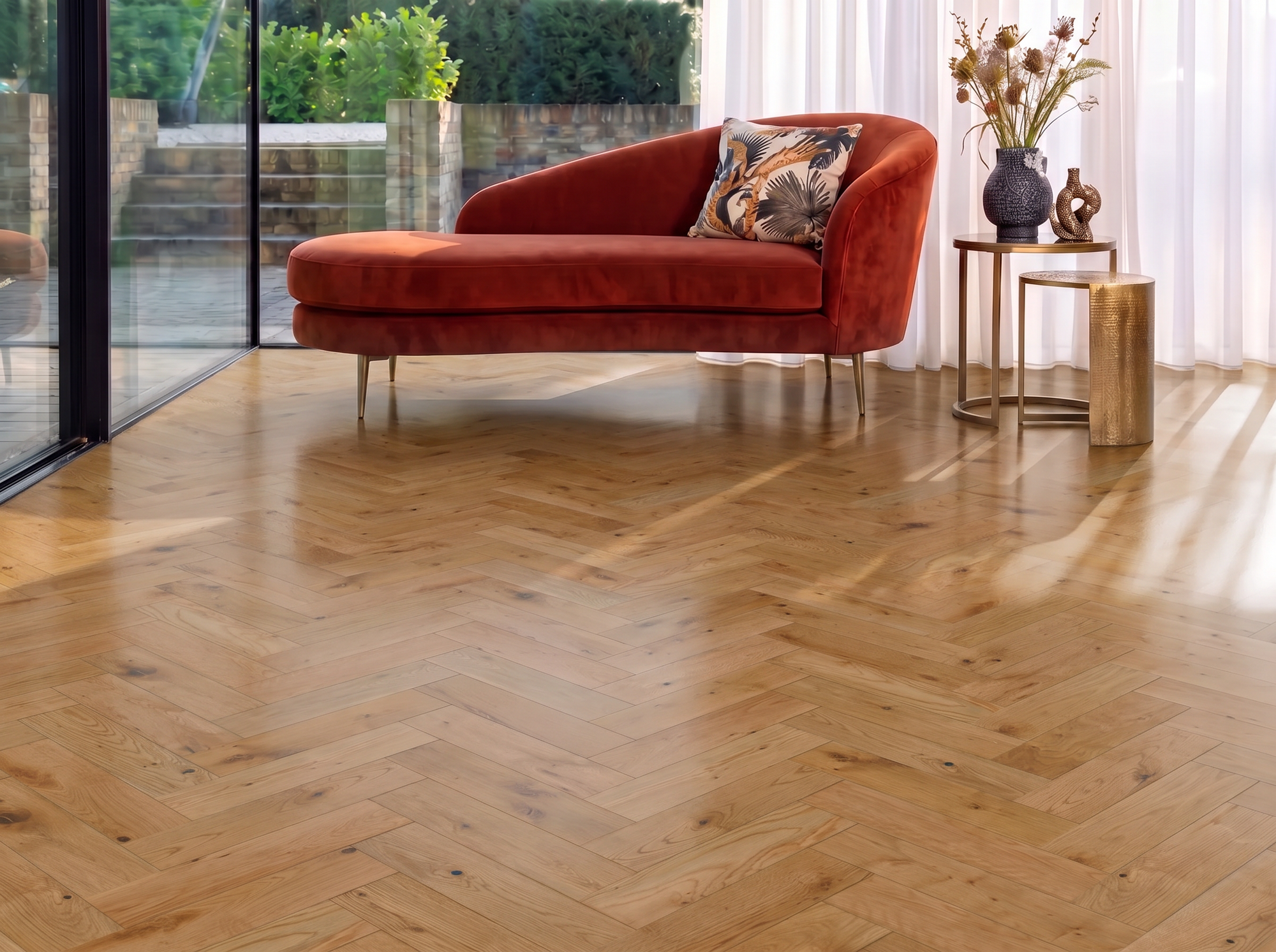 Alaska Herringbone Engineered Oak Parquet Flooring – Brushed &  Lacquered - 90mm Wide