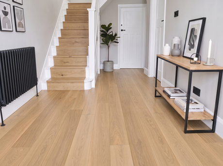 Wide Aleutian Oak Engineered Wood Flooring – Smooth & Oiled – 190mm Wide - AB Grade