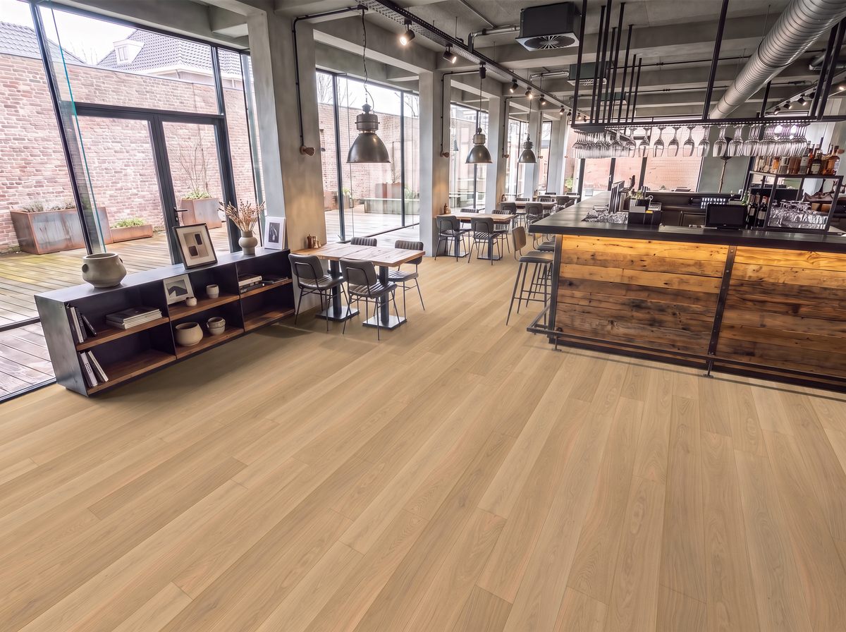 Wide Aleutian Oak Engineered Wood Flooring – Smooth & Oiled – 190mm Wide - AB Grade